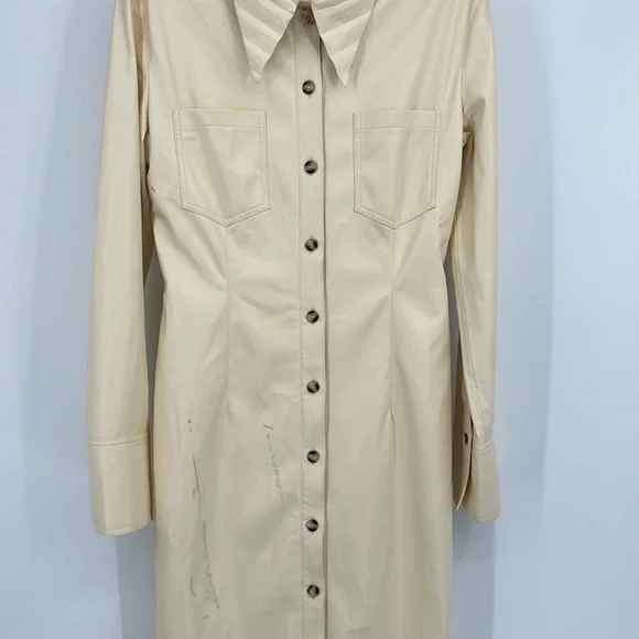 Nanushka Tegan Dress in Vanilla - Picture 6 of 14